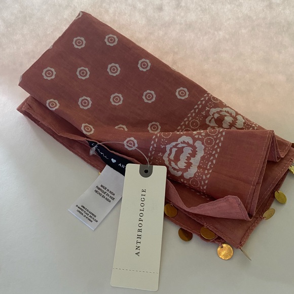 Anthropologie Coin-Embellished Bandana NWT - Picture 4 of 4